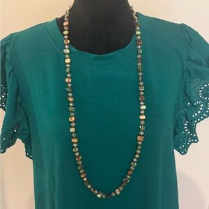 Boho Multicolor Beaded Long Necklace Women Jewelry NEW